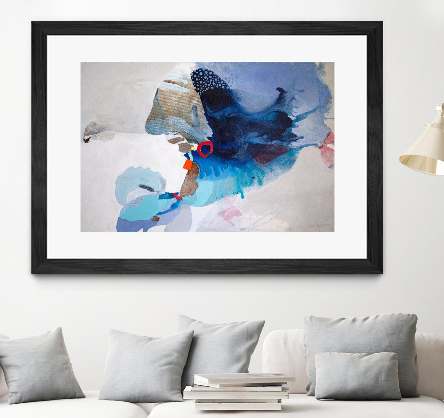 Ocean Tides by Lina Alattar on GIANT ART - multicolor abstracts, contemporary