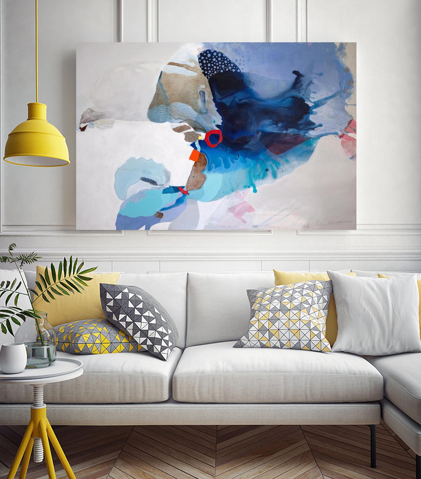 Ocean Tides by Lina Alattar on GIANT ART - multicolor abstracts, contemporary