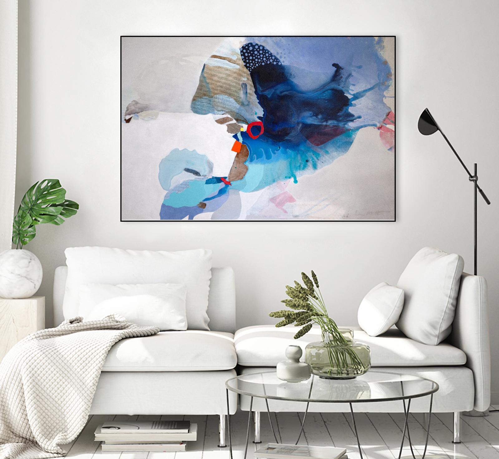 Ocean Tides by Lina Alattar on GIANT ART - multicolor abstracts, contemporary