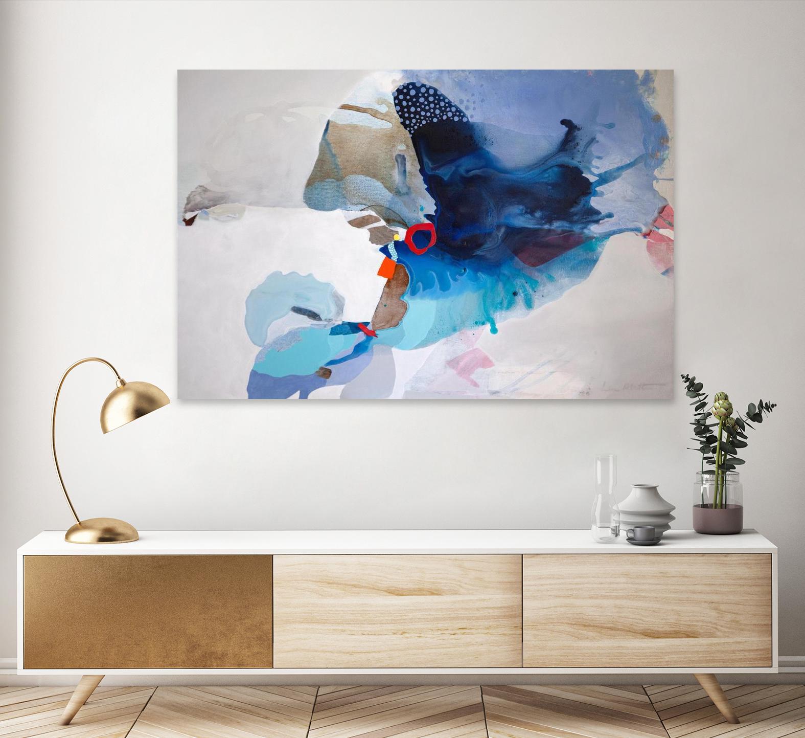 Ocean Tides by Lina Alattar on GIANT ART - multicolor abstracts, contemporary