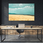 Harvest Shadow by Annie Bailey Art on GIANT ART - blue,beige landscapes, photography, farms, hills