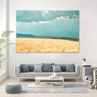 Harvest Shadow by Annie Bailey Art on GIANT ART - blue,beige landscapes, photography, farms, hills