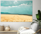 Harvest Shadow by Annie Bailey Art on GIANT ART - blue,beige landscapes, photography, farms, hills