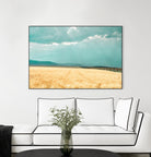 Harvest Shadow by Annie Bailey Art on GIANT ART - blue,beige landscapes, photography, farms, hills