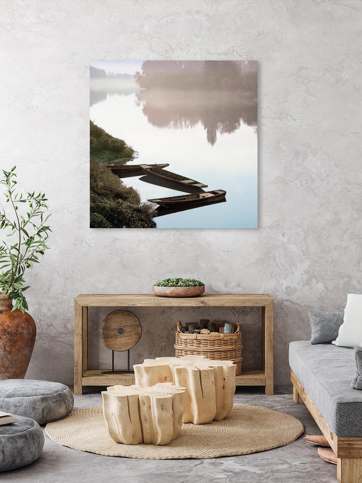 Boats on the Seine #1 by Alan Blaustein on GIANT ART - multicolor photography; landscapes