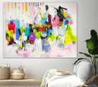 Lost in Oklahoma by Cynthia Anne Brown on GIANT ART - pink,yellow abstracts, contemporary