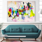 Lost in Oklahoma by Cynthia Anne Brown on GIANT ART - pink,yellow abstracts, contemporary