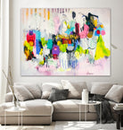 Lost in Oklahoma by Cynthia Anne Brown on GIANT ART - pink,yellow abstracts, contemporary