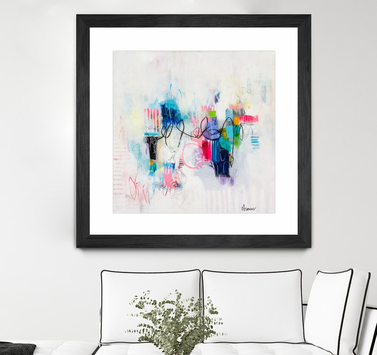 Possibilities of the Heart by Cynthia Anne Brown on GIANT ART - pink,blue abstracts, contemporary