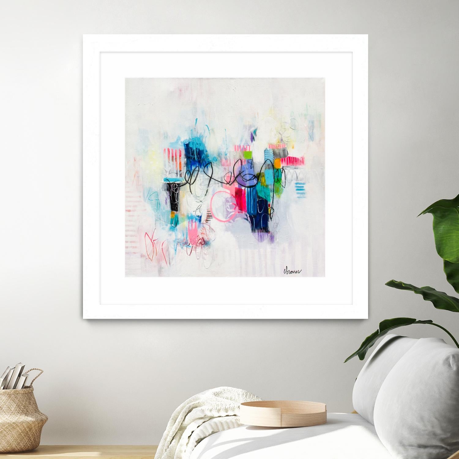Possibilities of the Heart by Cynthia Anne Brown on GIANT ART - pink,blue abstracts, contemporary
