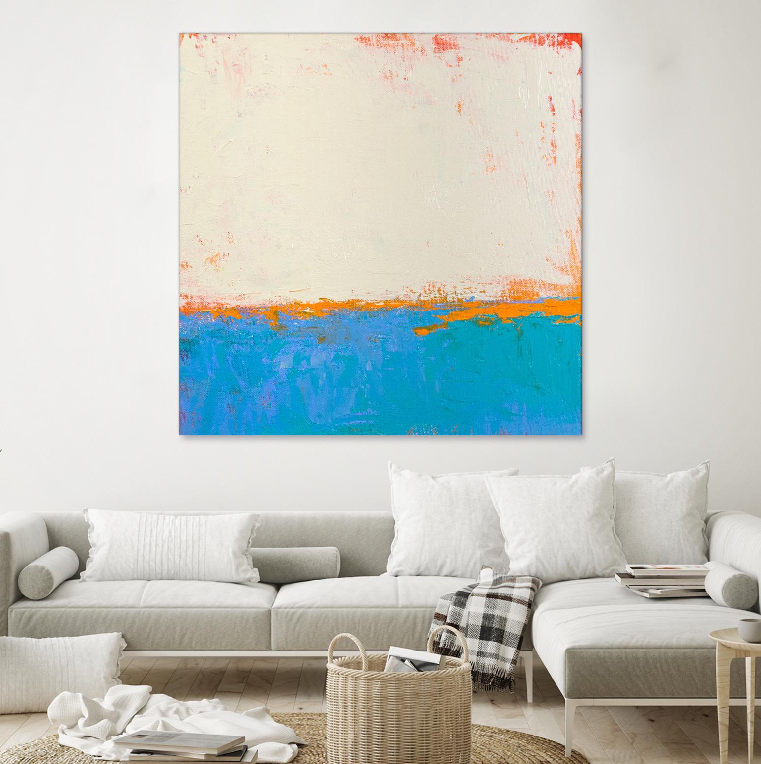 Calm seas by Don Bishop on GIANT ART - beige abstract