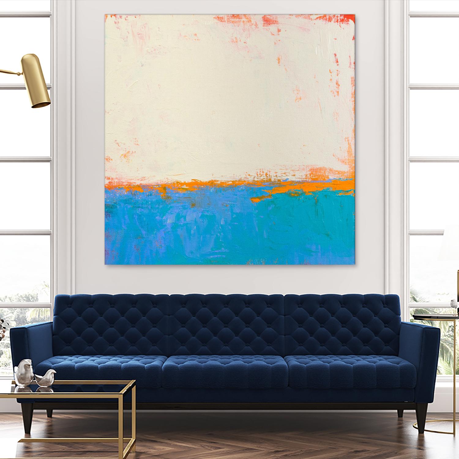 Calm seas by Don Bishop on GIANT ART - beige abstract