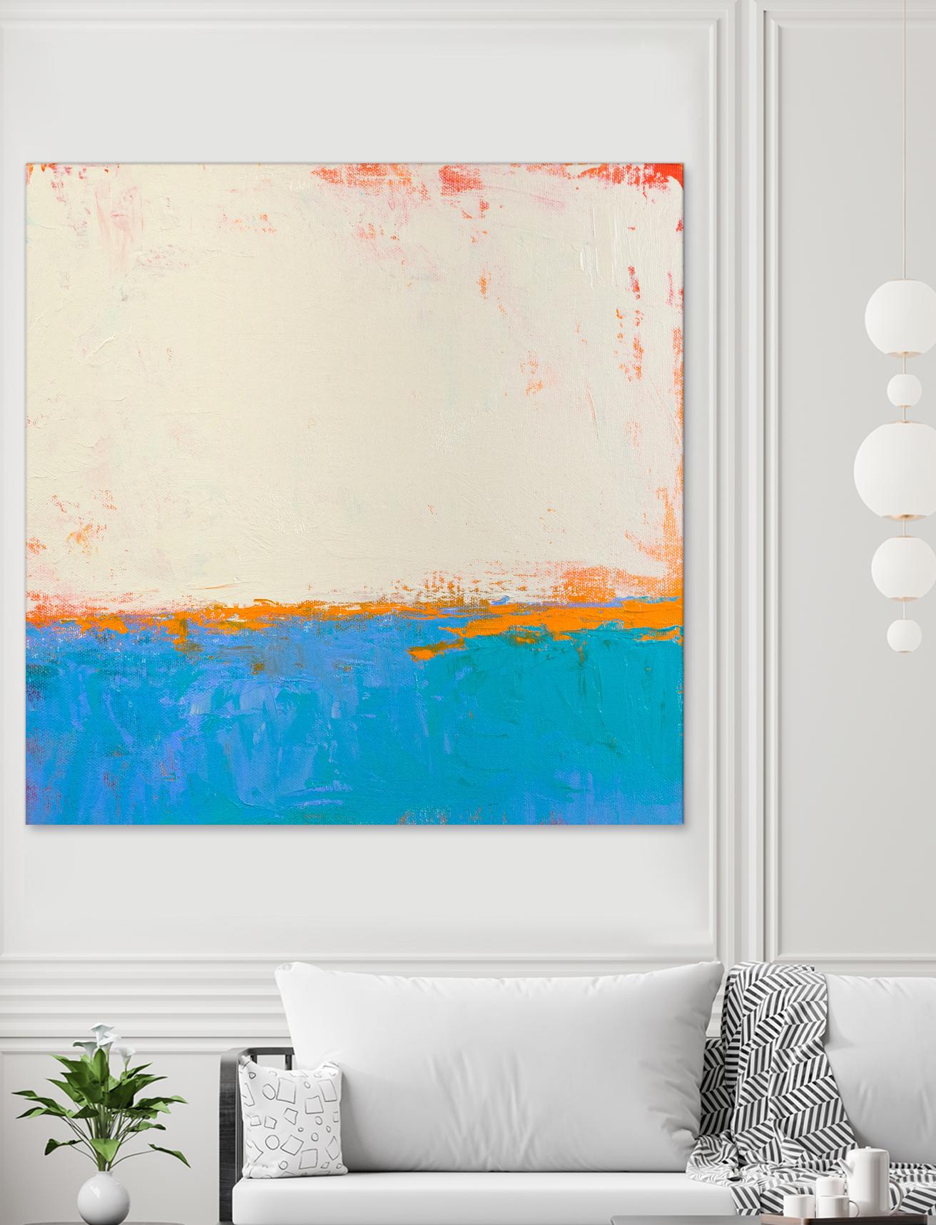 Calm seas by Don Bishop on GIANT ART - beige abstract