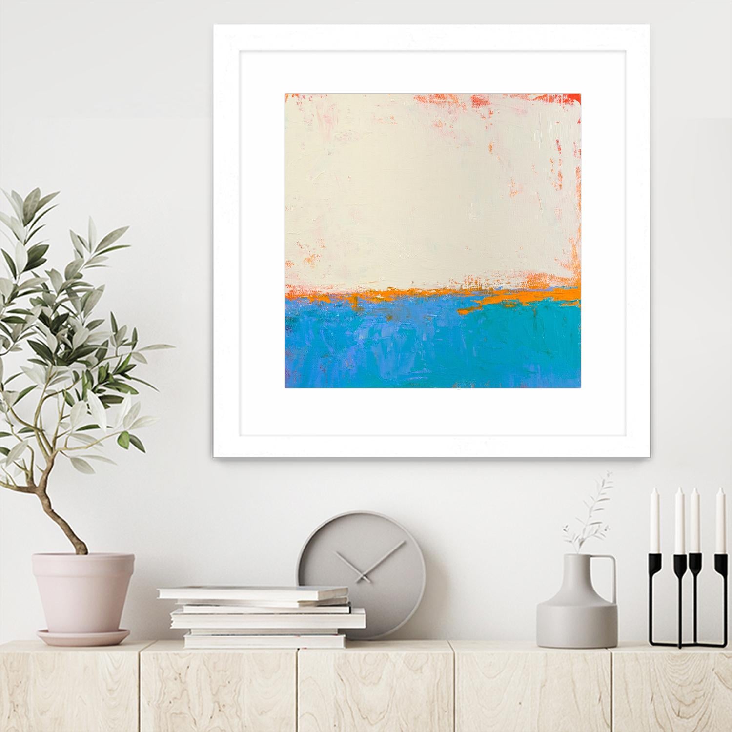 Calm seas by Don Bishop on GIANT ART - beige abstract