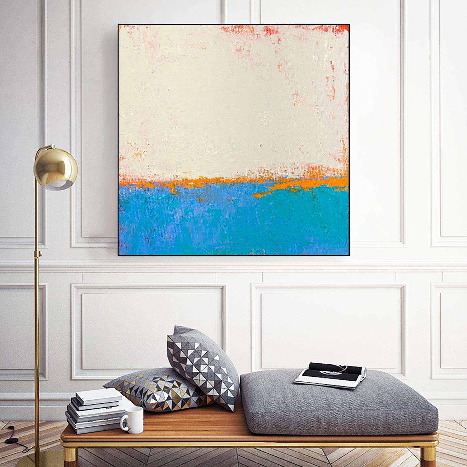 Calm seas by Don Bishop on GIANT ART - beige abstract