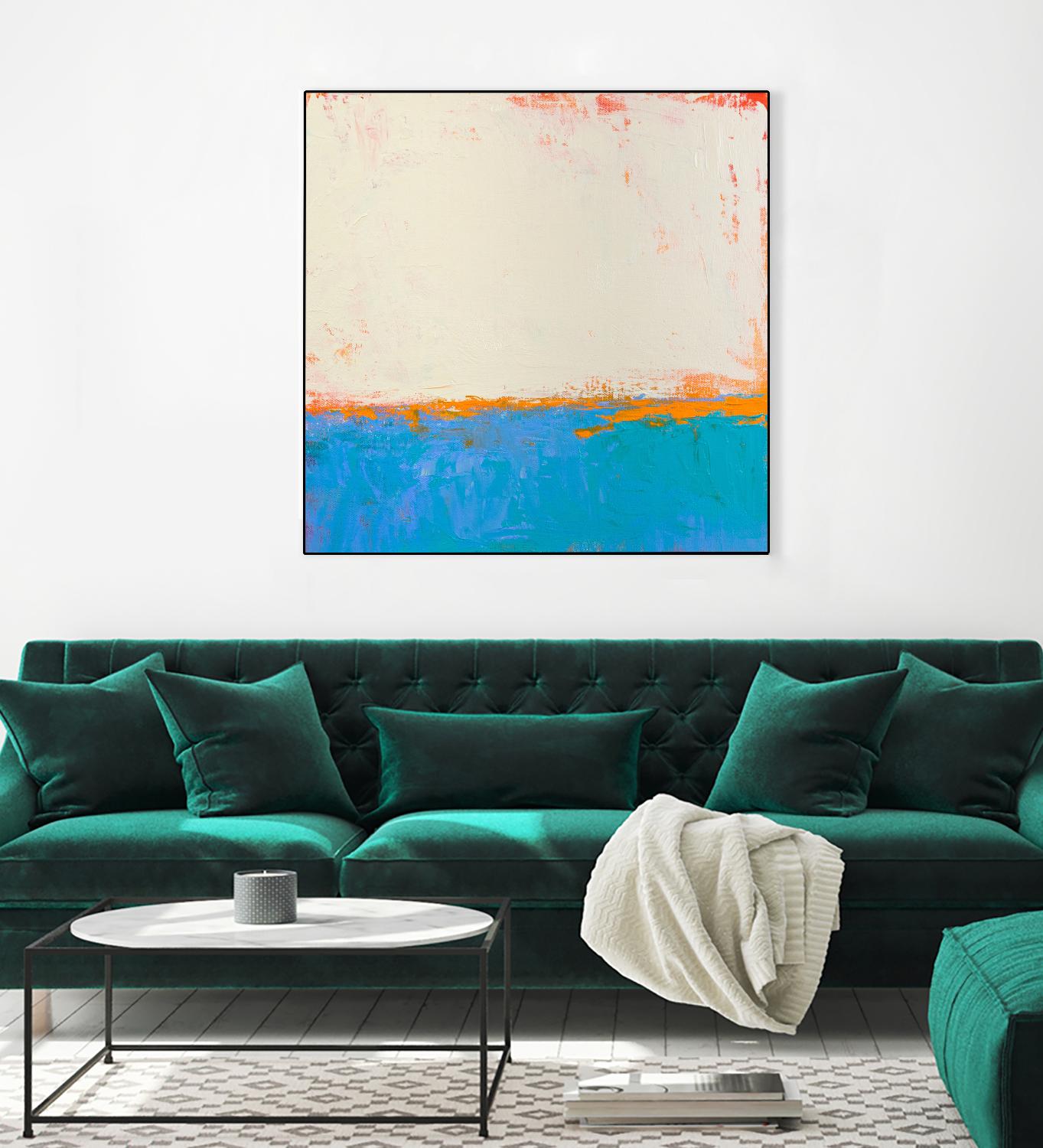 Calm seas by Don Bishop on GIANT ART - beige abstract
