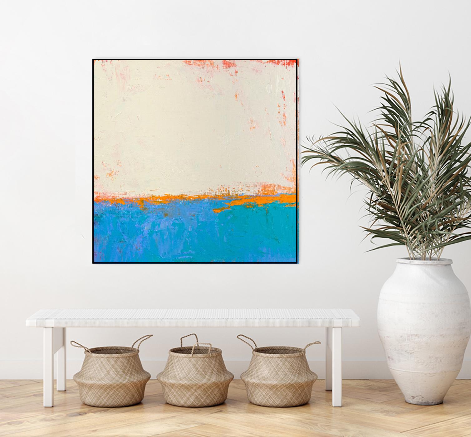 Calm seas by Don Bishop on GIANT ART - beige abstract