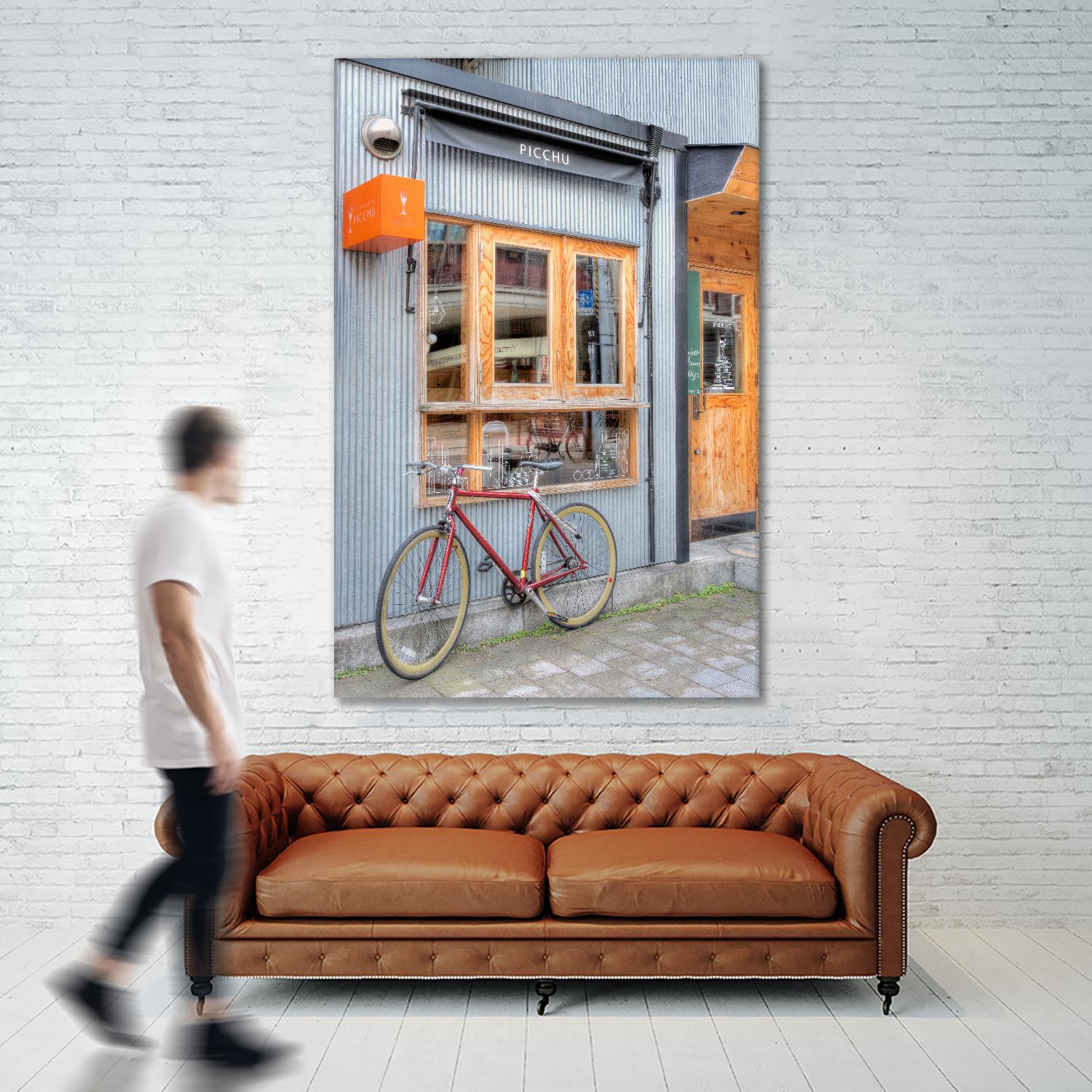 Red Bicycle, Japan by Alan Blaustein on GIANT ART - multicolor photography; landscapes