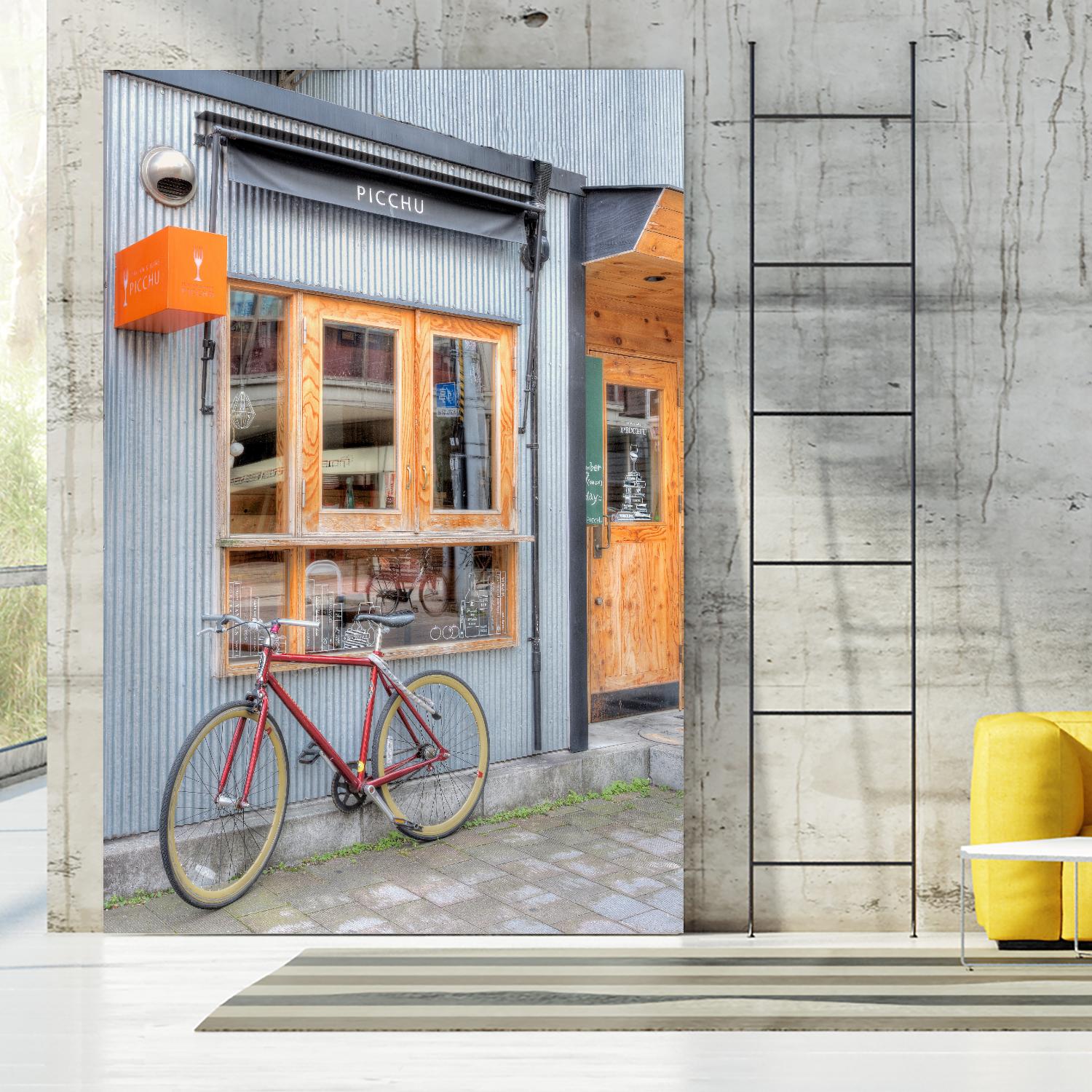 Red Bicycle, Japan by Alan Blaustein on GIANT ART - multicolor photography; landscapes