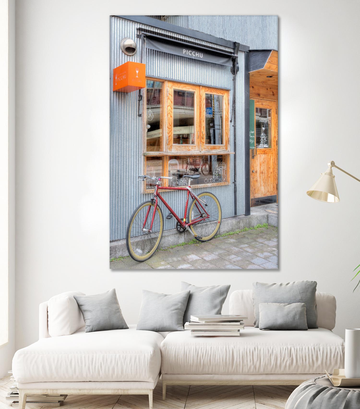 Red Bicycle, Japan by Alan Blaustein on GIANT ART - multicolor photography; landscapes