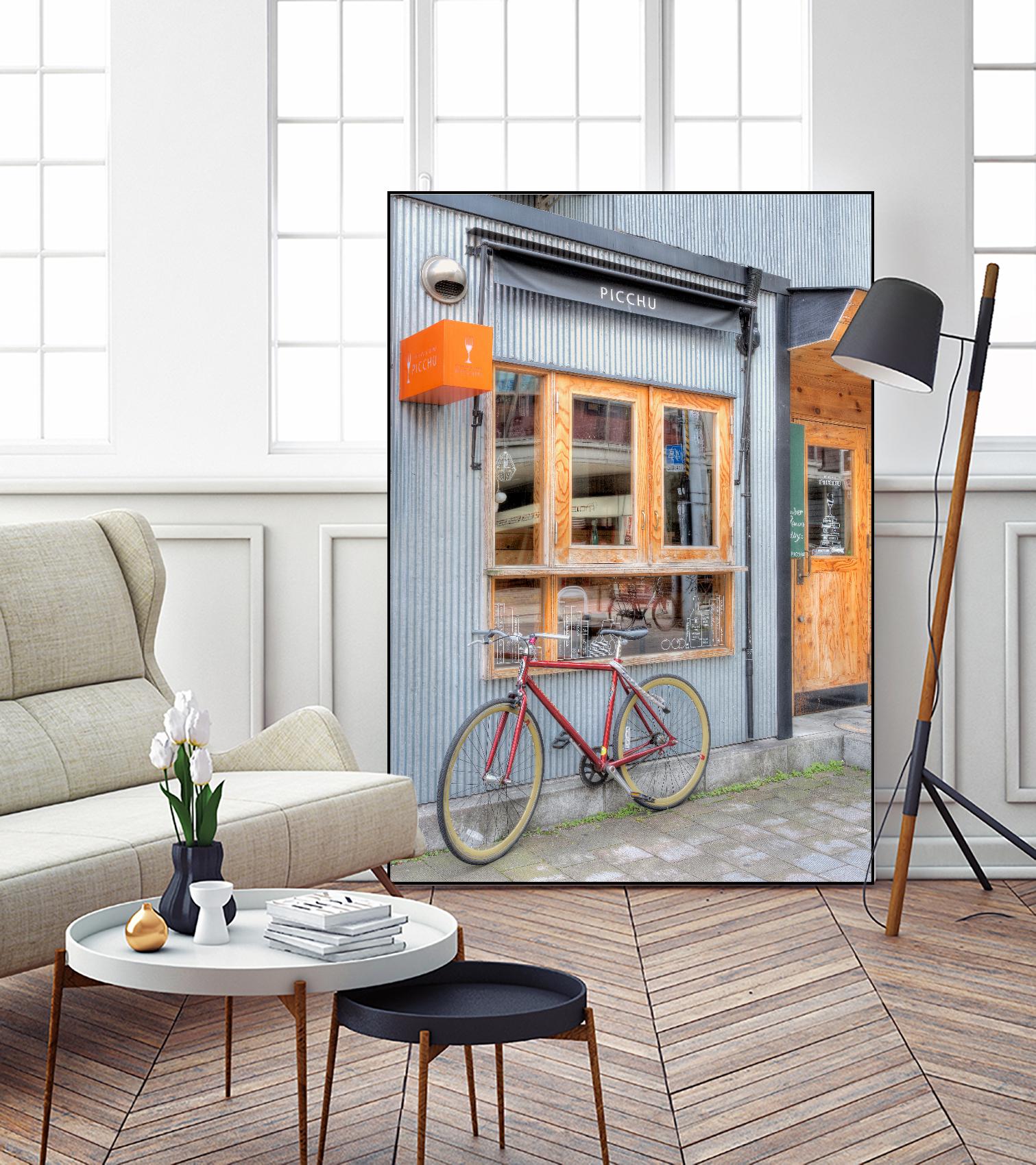 Red Bicycle, Japan by Alan Blaustein on GIANT ART - multicolor photography; landscapes