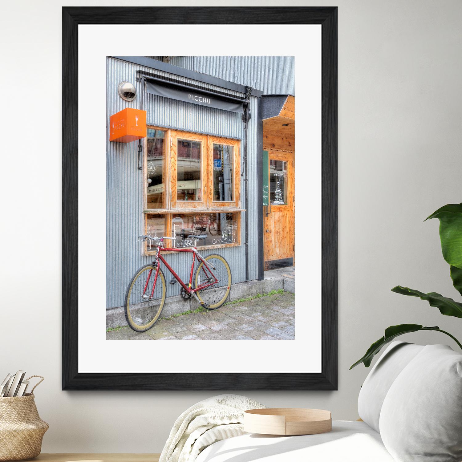 Red Bicycle, Japan by Alan Blaustein on GIANT ART - multicolor photography; landscapes