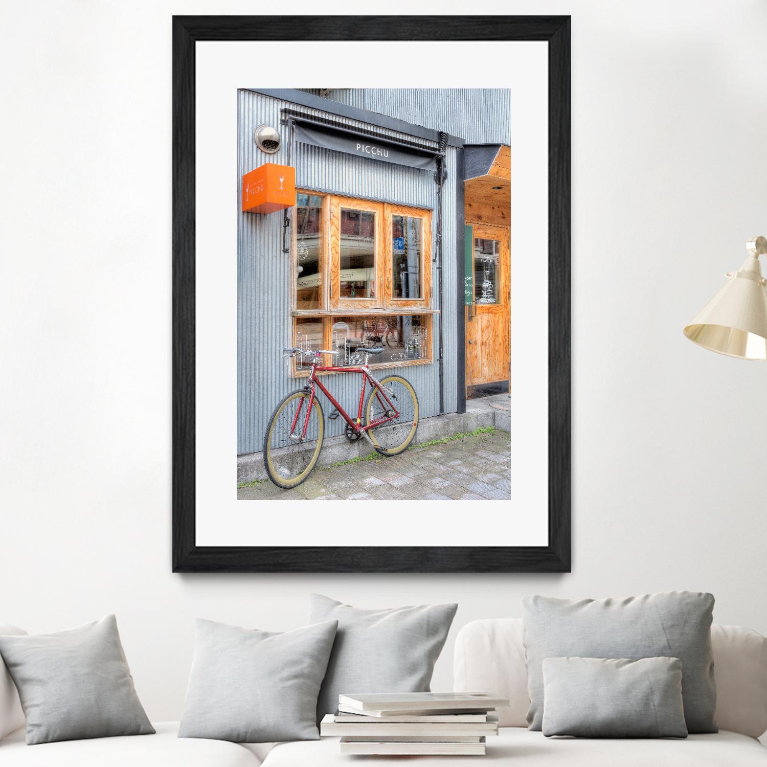 Red Bicycle, Japan by Alan Blaustein on GIANT ART - multicolor photography; landscapes