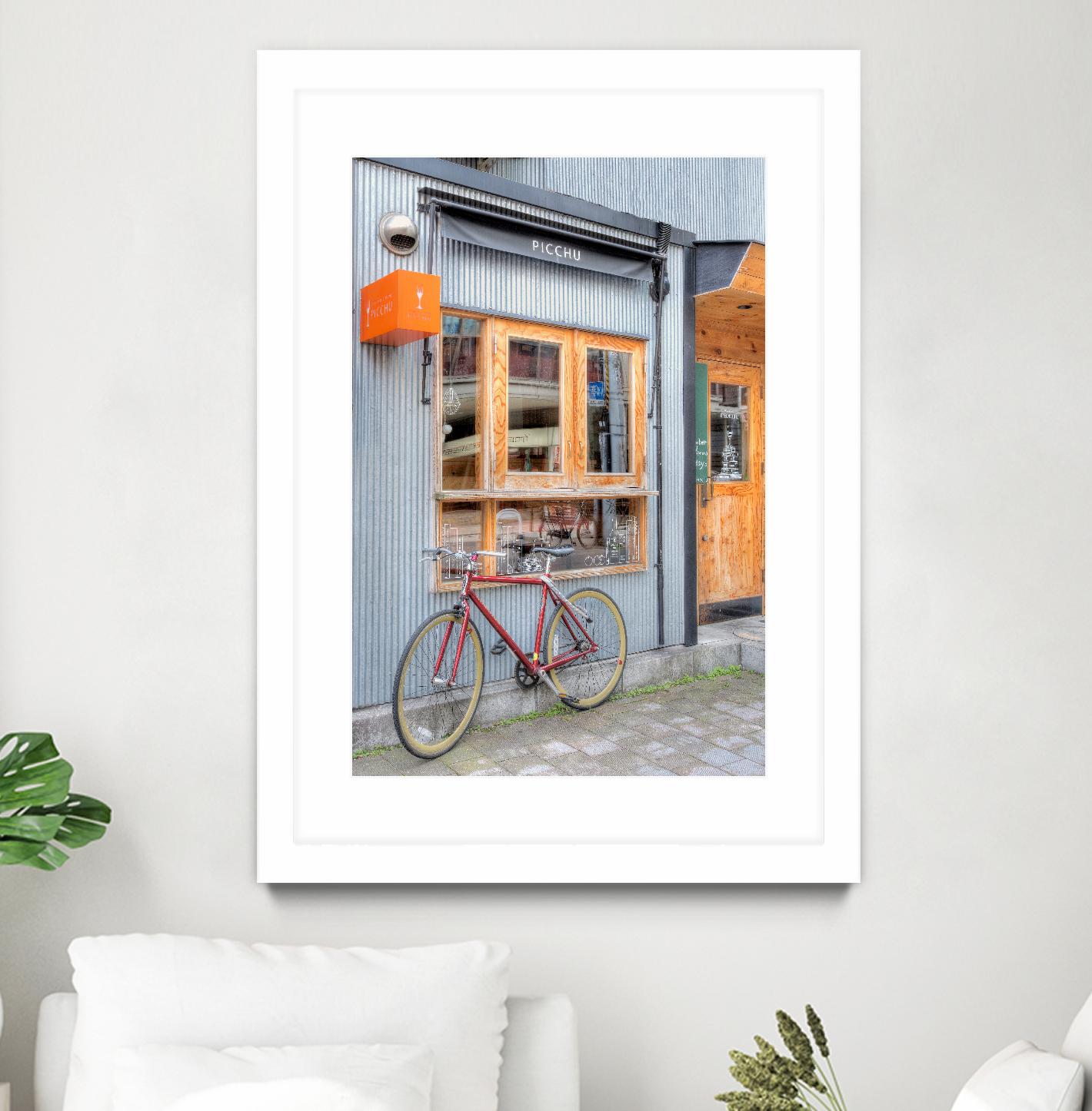 Red Bicycle, Japan by Alan Blaustein on GIANT ART - multicolor photography; landscapes