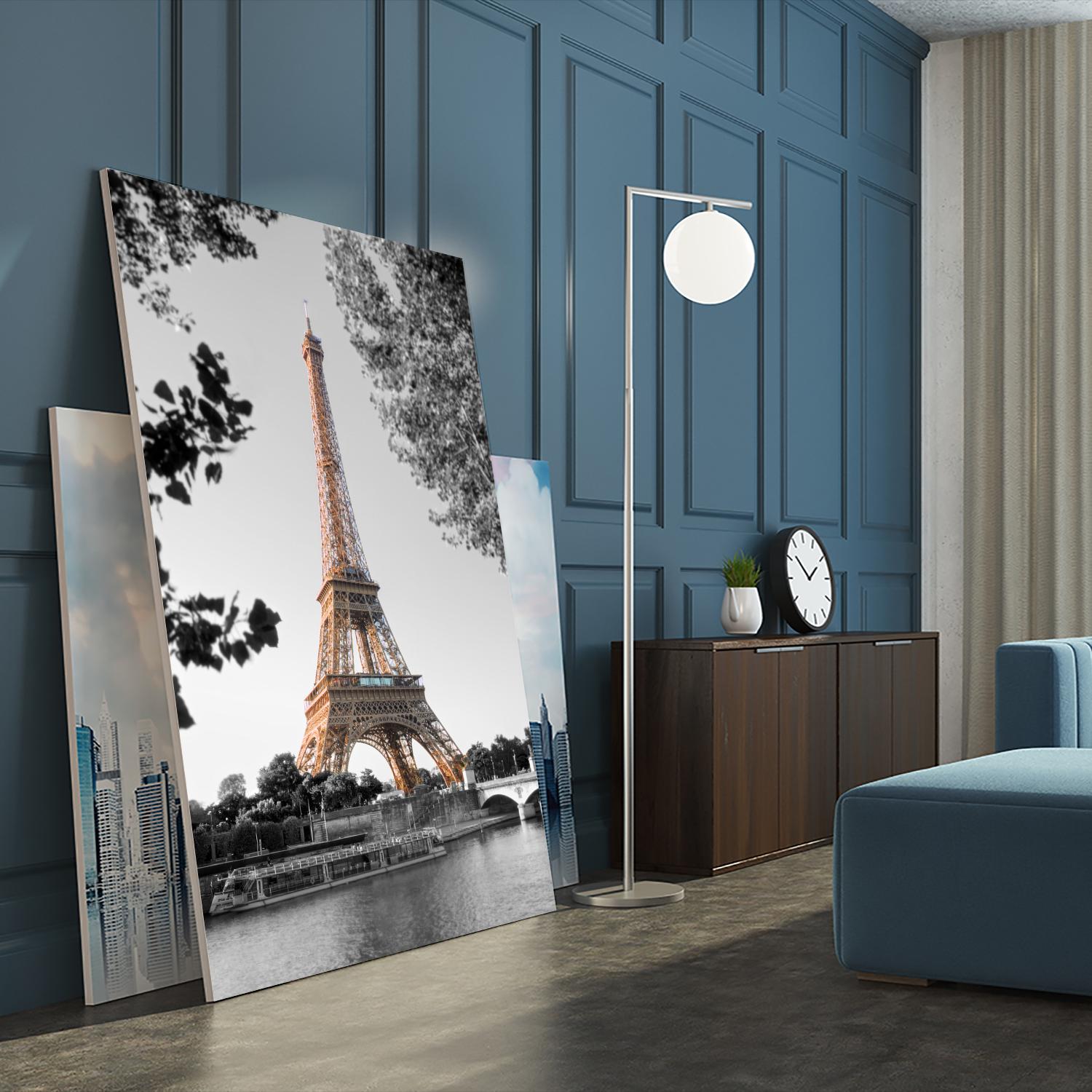 Matin sur la Seine by Alan Blaustein on GIANT ART - multicolor photography; people/places; landscapes