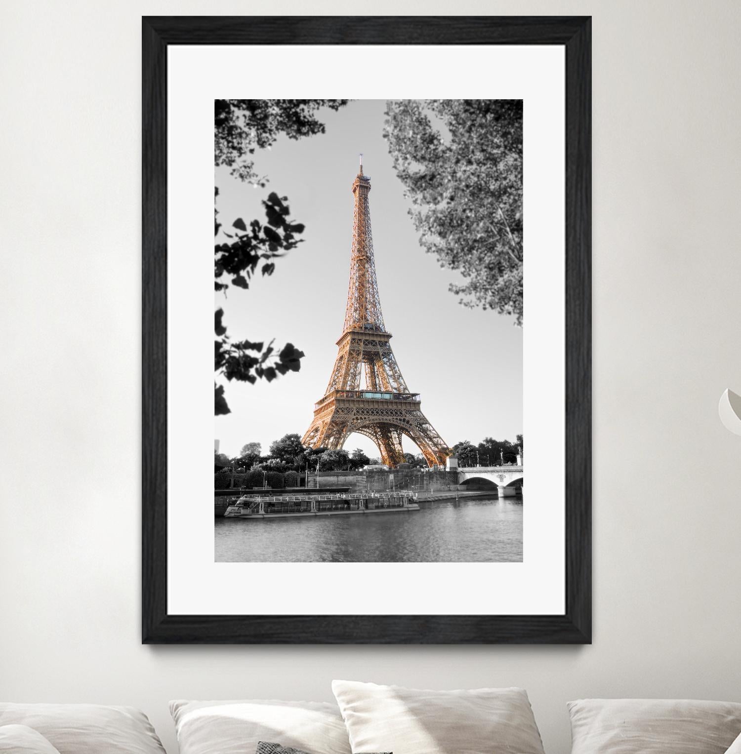 Matin sur la Seine by Alan Blaustein on GIANT ART - multicolor photography; people/places; landscapes