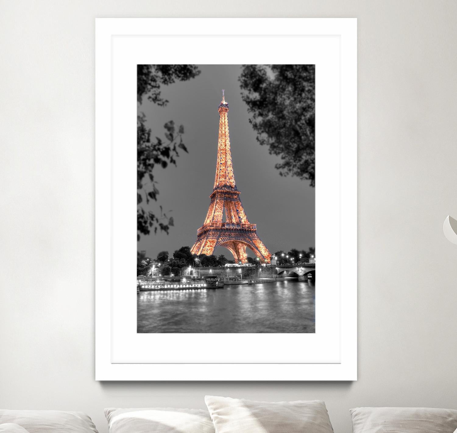 Nuit sur la Seine by Alan Blaustein on GIANT ART - multicolor photography; landscapes; people/places