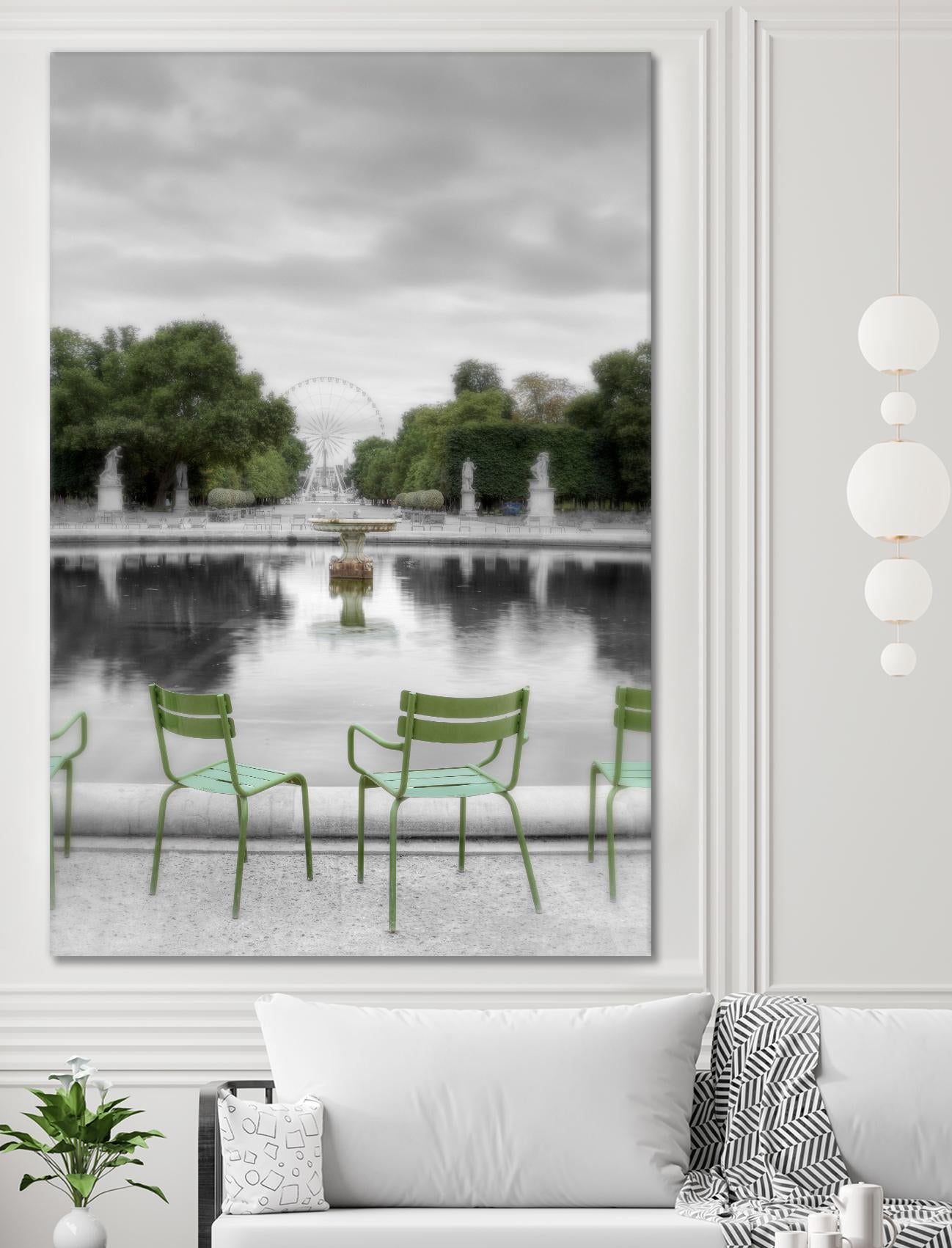 Tuileries Fountain #1 by Alan Blaustein on GIANT ART - multicolor photography; landscapes; people/places