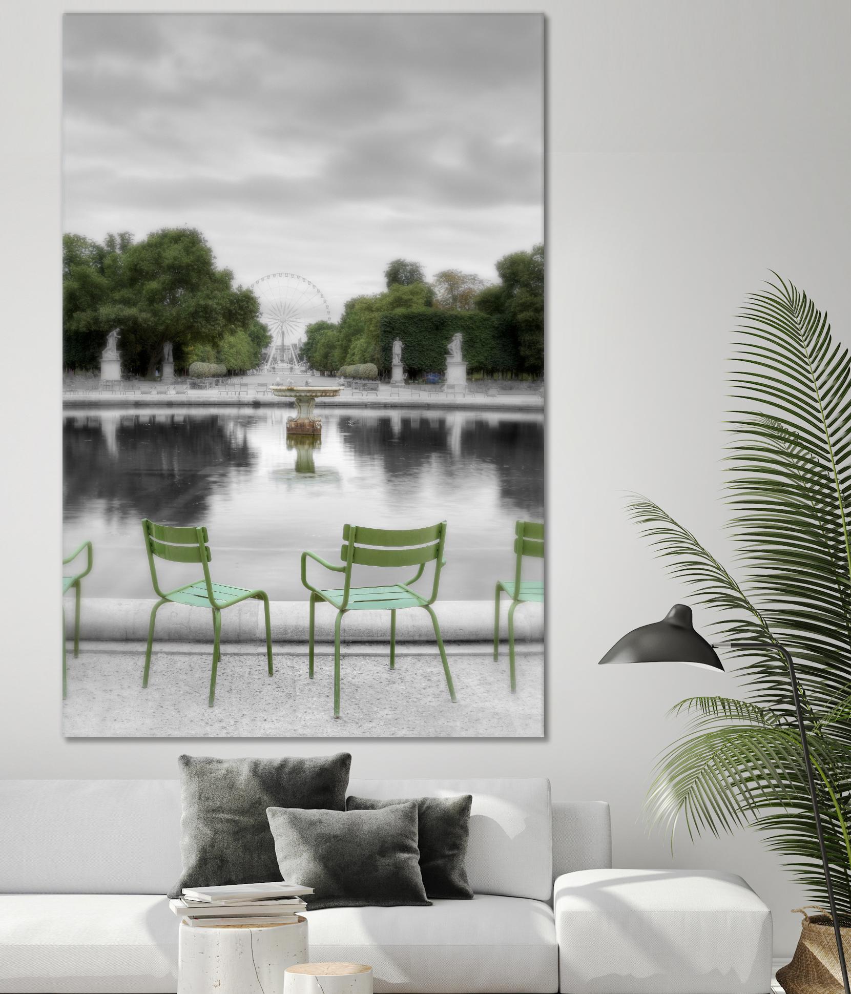 Tuileries Fountain #1 by Alan Blaustein on GIANT ART - multicolor photography; landscapes; people/places