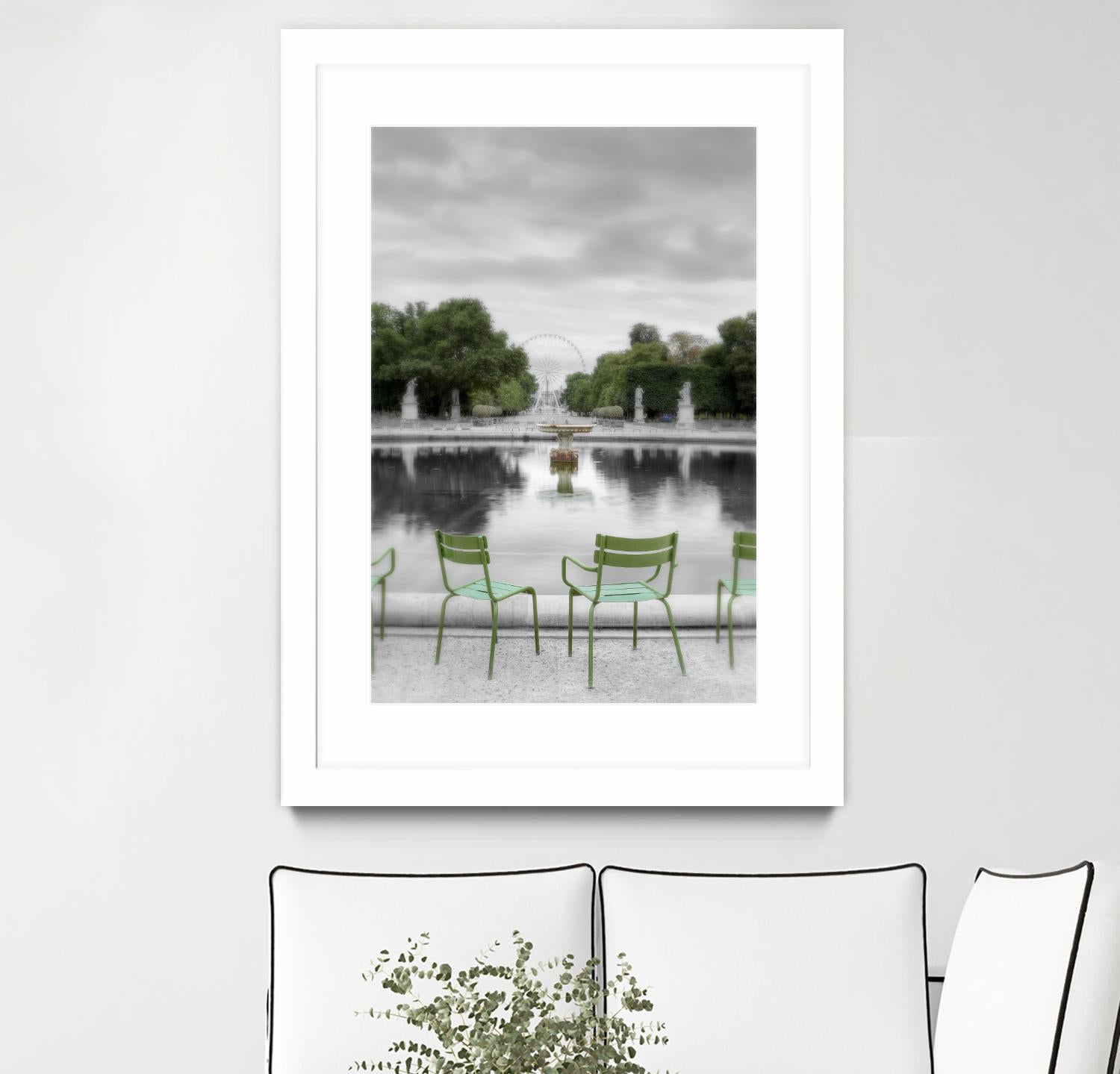 Tuileries Fountain #1 by Alan Blaustein on GIANT ART - multicolor photography; landscapes; people/places