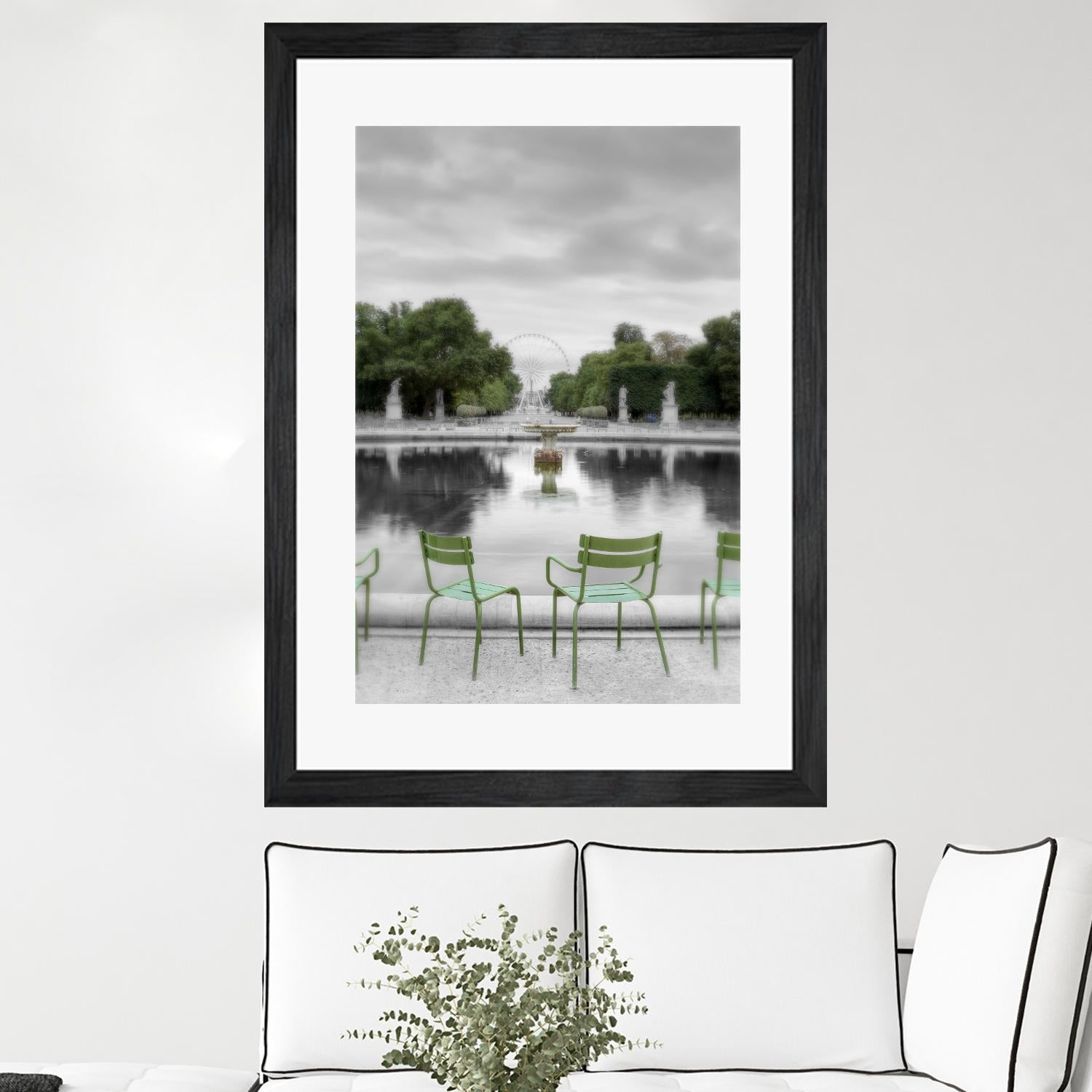 Tuileries Fountain #1 by Alan Blaustein on GIANT ART - multicolor photography; landscapes; people/places