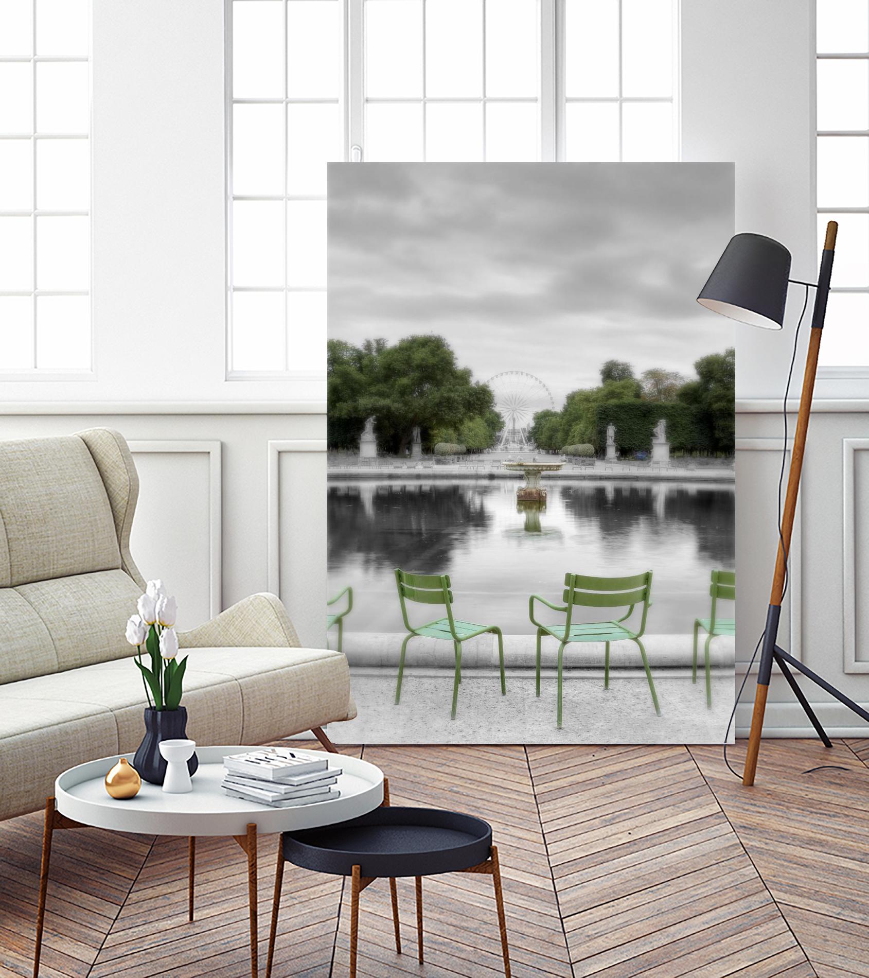 Tuileries Fountain #1 by Alan Blaustein on GIANT ART - multicolor photography; landscapes; people/places