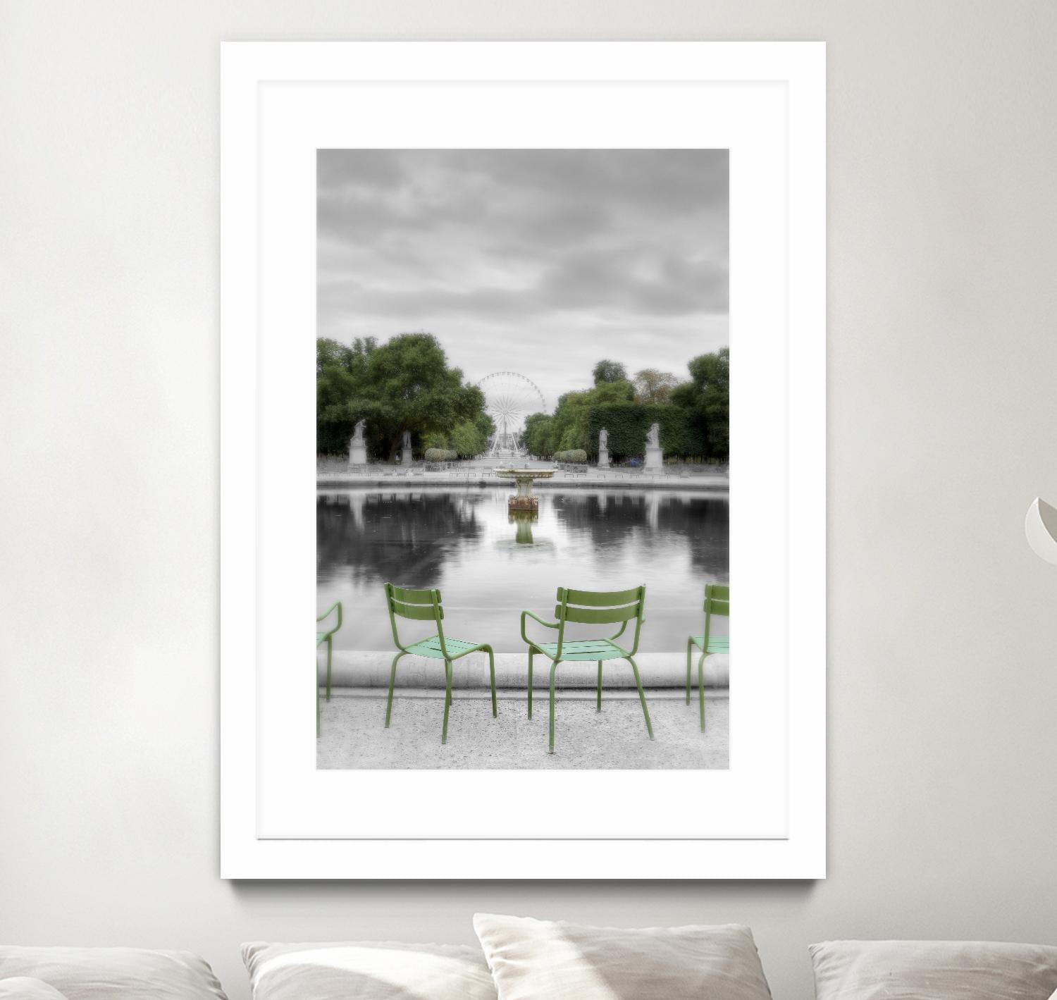 Tuileries Fountain #1 by Alan Blaustein on GIANT ART - multicolor photography; landscapes; people/places