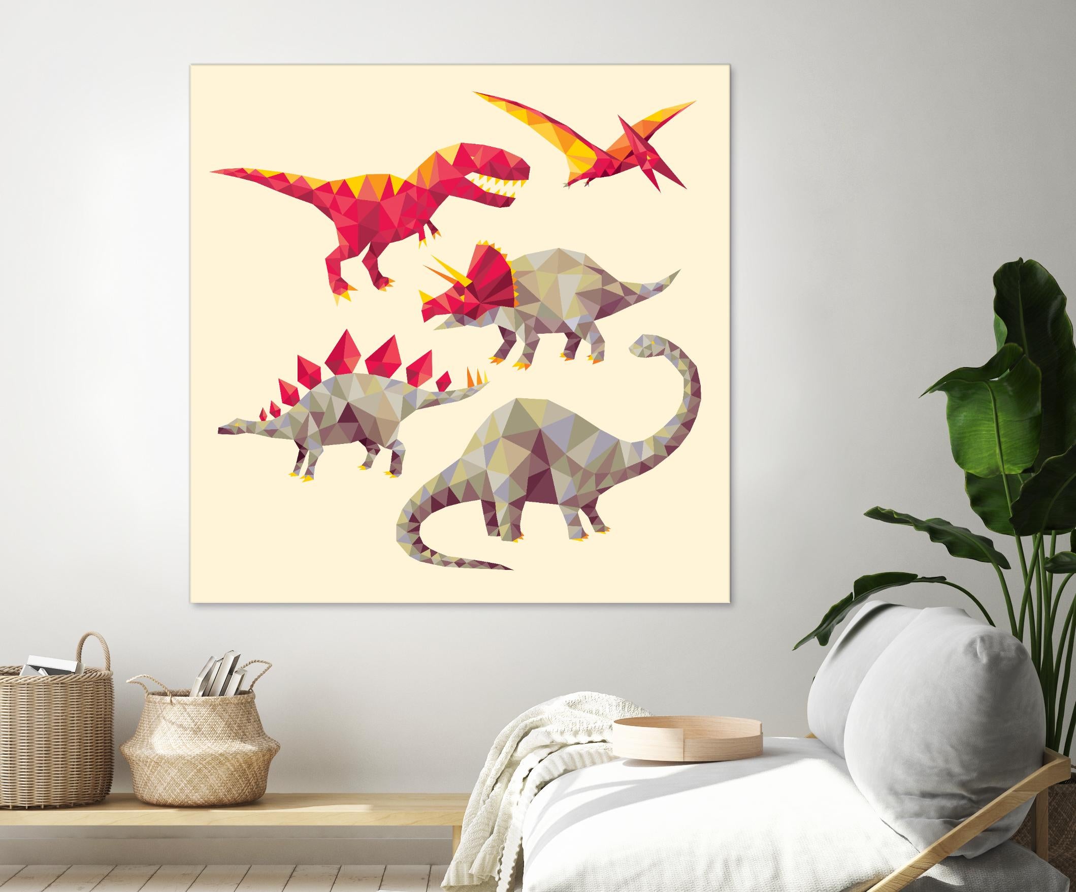 Geo Saurs by Michael Buxton on GIANT ART - multicolor urban/pop surrealism; animals; children