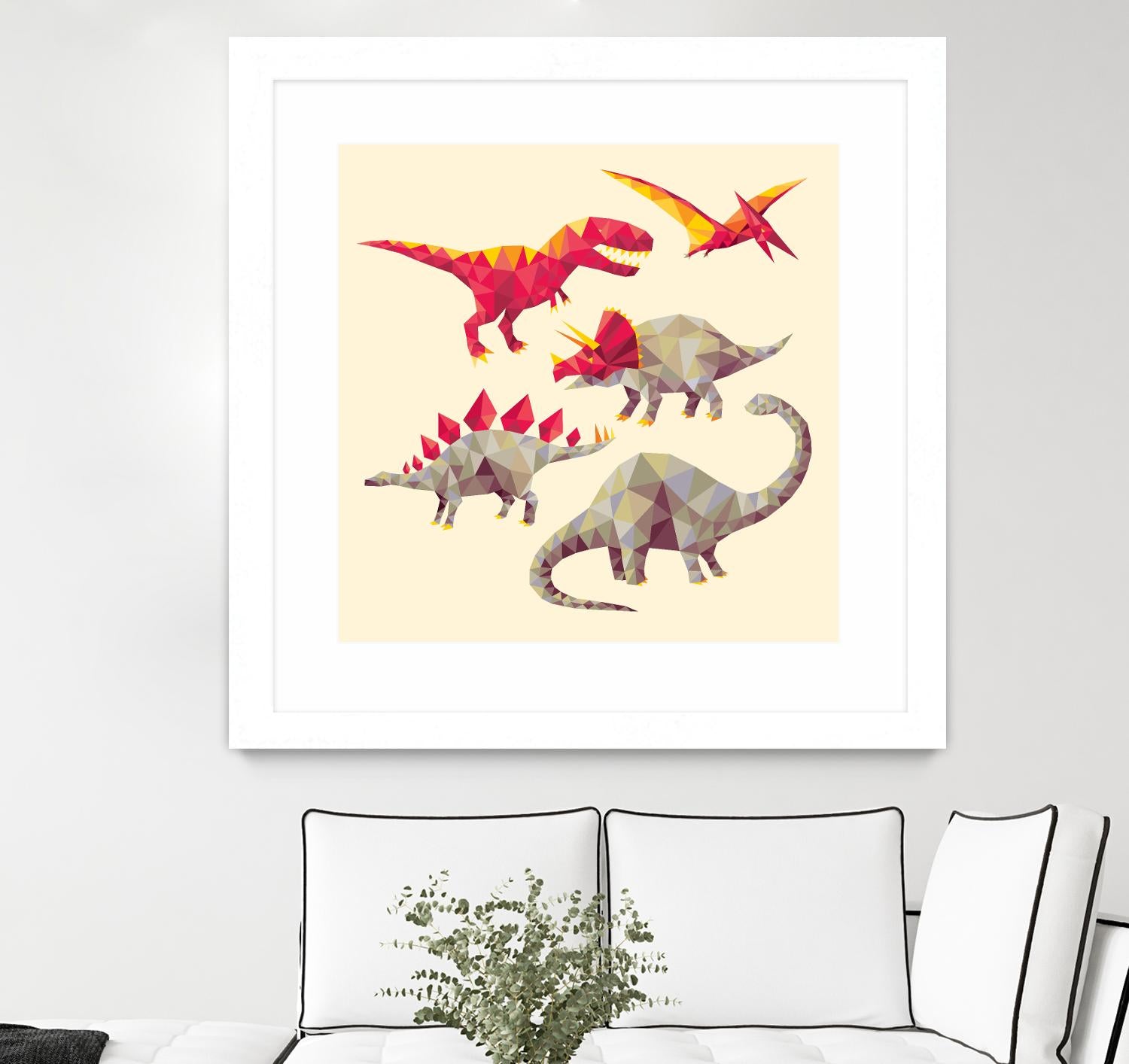 Geo Saurs by Michael Buxton on GIANT ART - multicolor urban/pop surrealism; animals; children