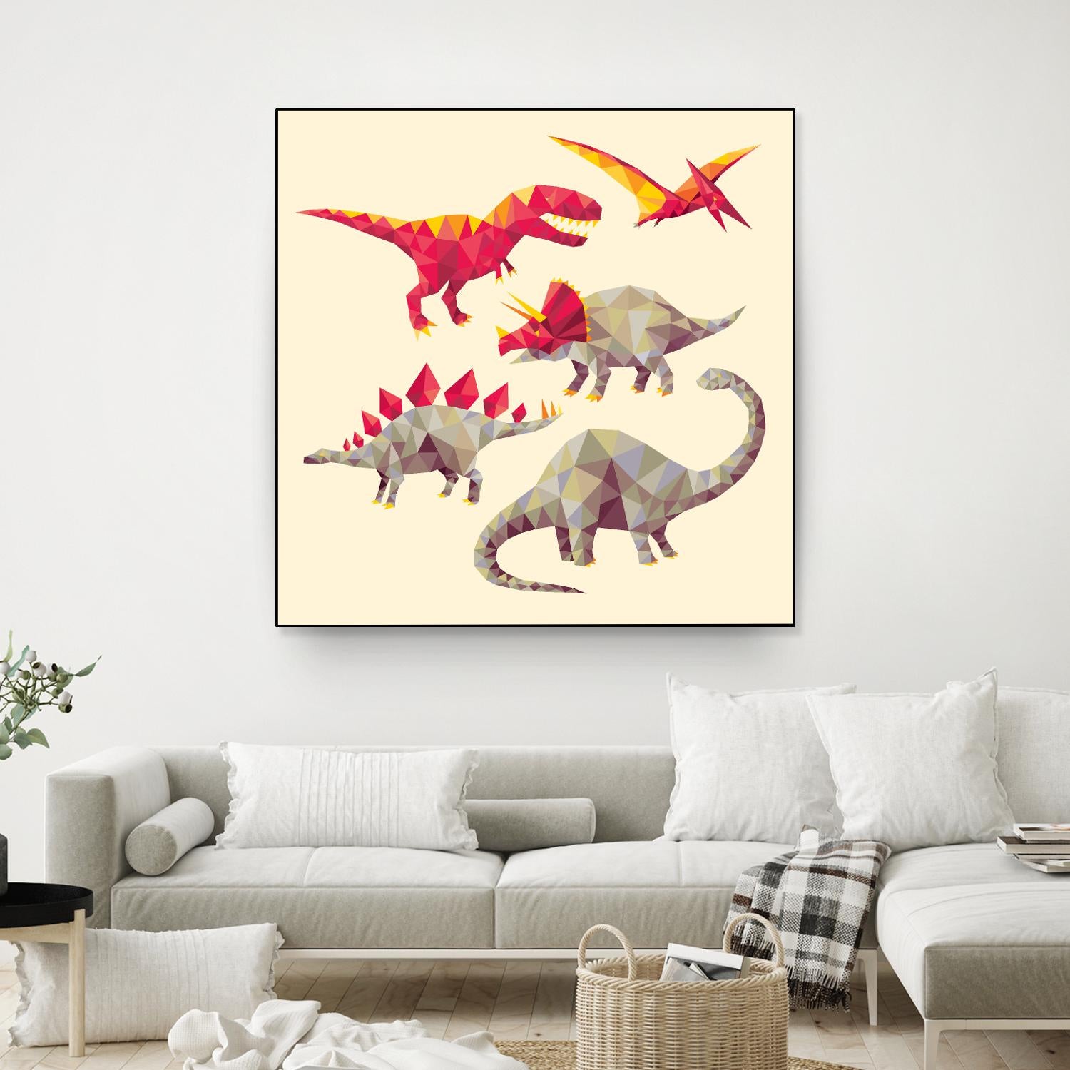 Geo Saurs by Michael Buxton on GIANT ART - multicolor urban/pop surrealism; animals; children