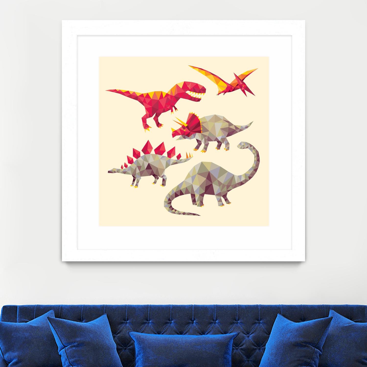 Geo Saurs by Michael Buxton on GIANT ART - multicolor urban/pop surrealism; animals; children