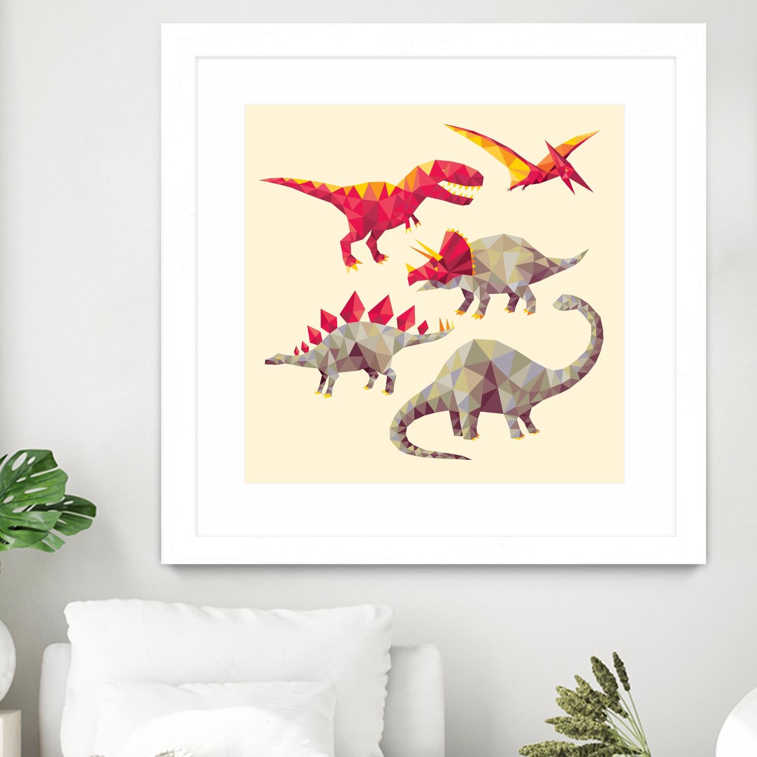 Geo Saurs by Michael Buxton on GIANT ART - multicolor urban/pop surrealism; animals; children