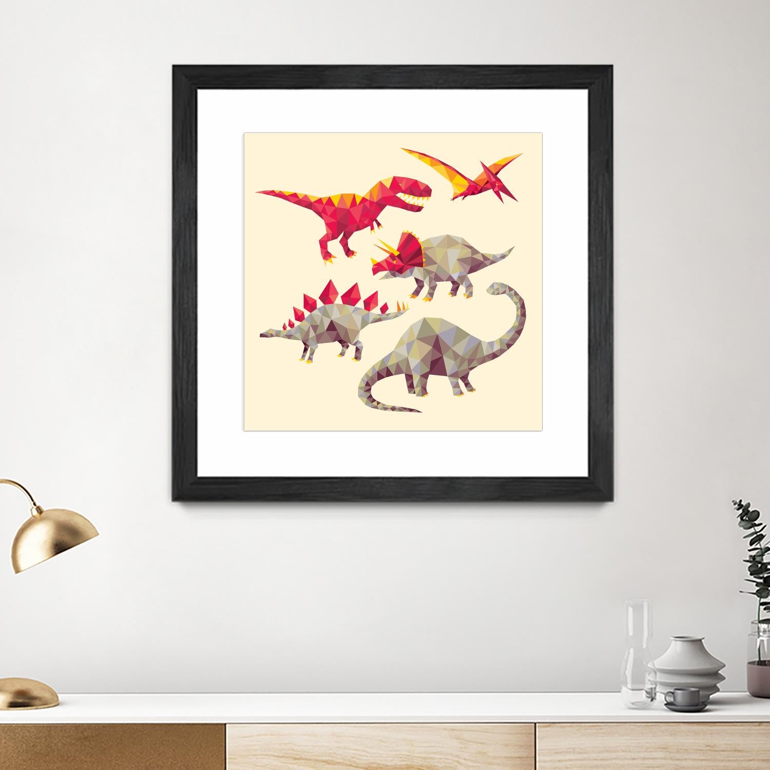 Geo Saurs by Michael Buxton on GIANT ART - multicolor urban/pop surrealism; animals; children