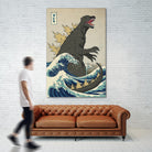 The Great Monster off Kanagawa by Michael Buxton on GIANT ART - multicolor urban/pop surrealism; contemporary