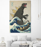 The Great Monster off Kanagawa by Michael Buxton on GIANT ART - multicolor urban/pop surrealism; contemporary