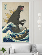 The Great Monster off Kanagawa by Michael Buxton on GIANT ART - multicolor urban/pop surrealism; contemporary