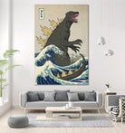 The Great Monster off Kanagawa by Michael Buxton on GIANT ART - multicolor urban/pop surrealism; contemporary