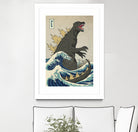 The Great Monster off Kanagawa by Michael Buxton on GIANT ART - multicolor urban/pop surrealism; contemporary