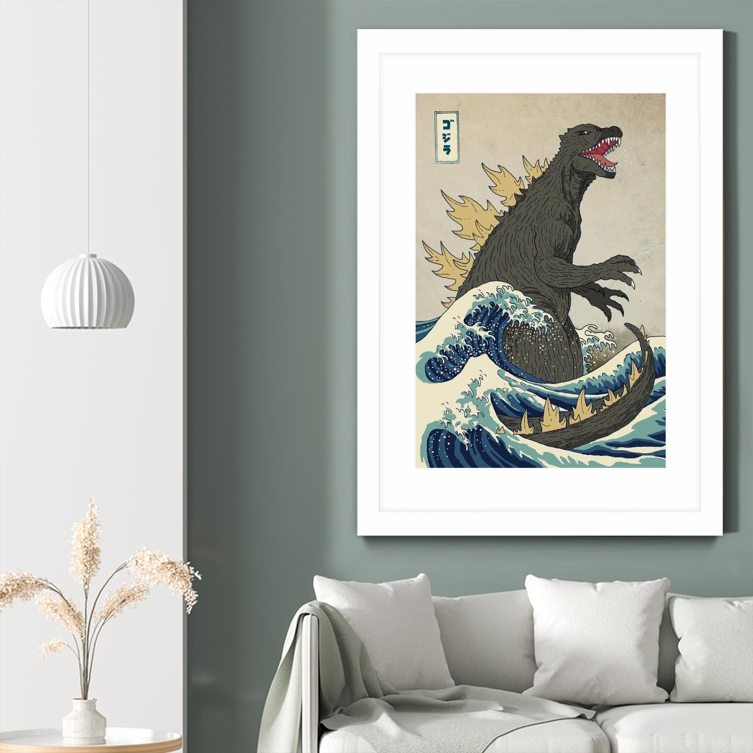 The Great Monster off Kanagawa by Michael Buxton on GIANT ART - multicolor urban/pop surrealism; contemporary