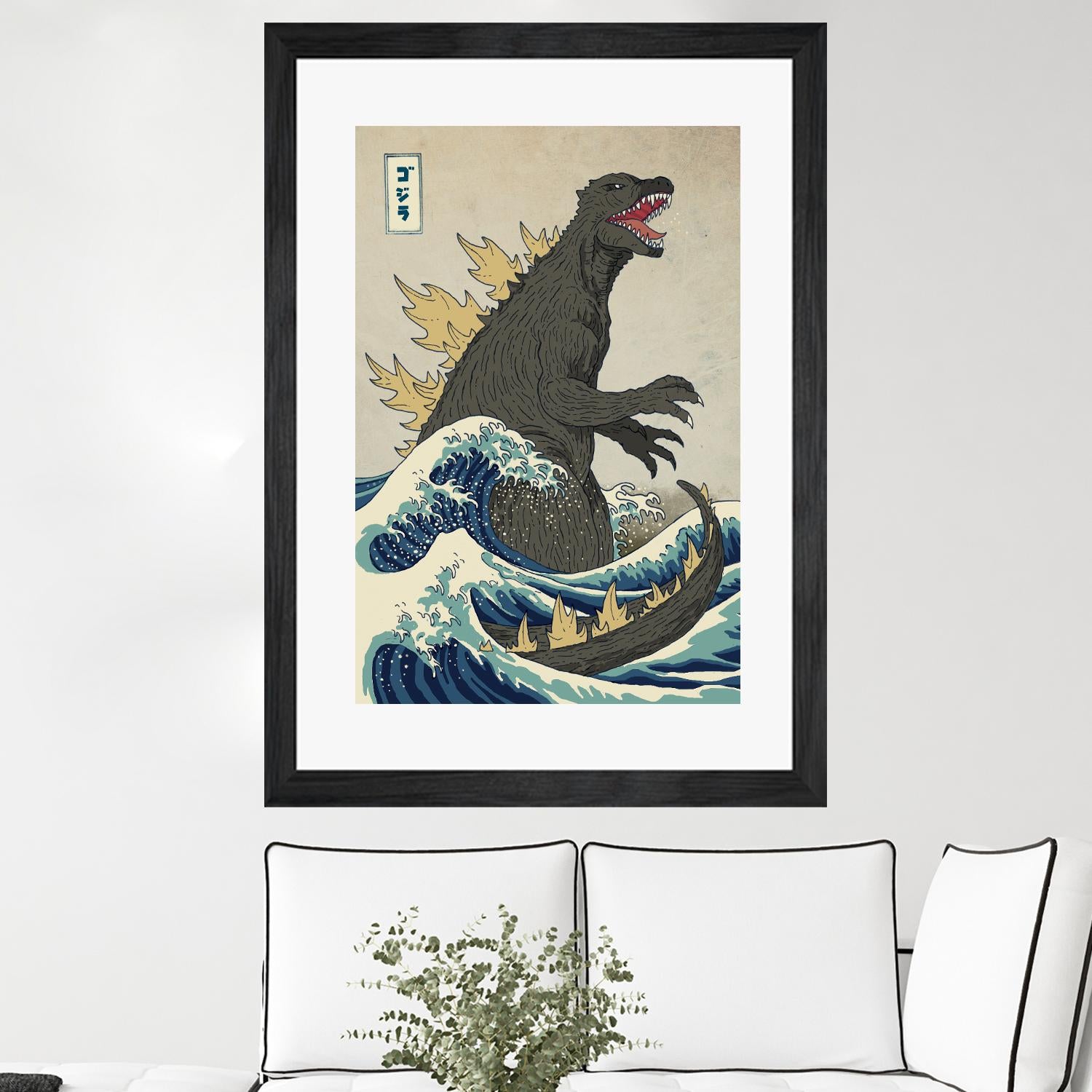 The Great Monster off Kanagawa by Michael Buxton on GIANT ART - multicolor urban/pop surrealism; contemporary